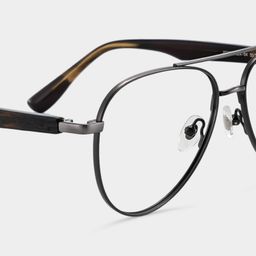 Aspen Black Aviator Glasses5