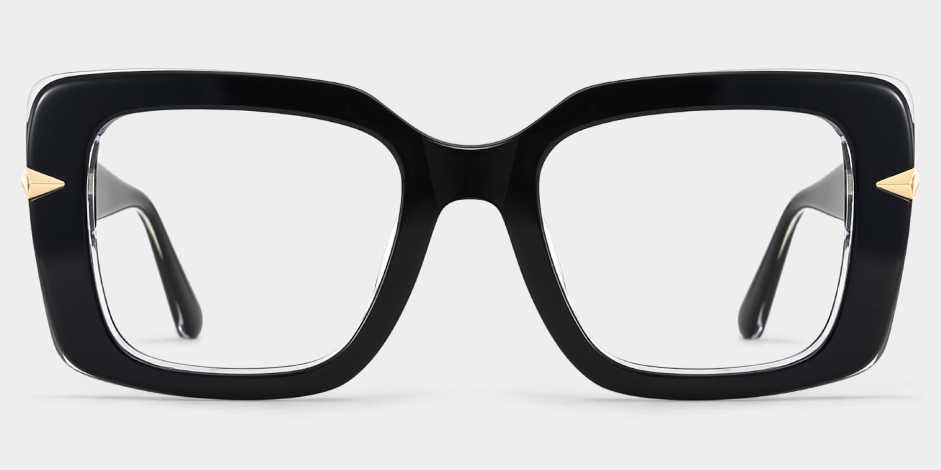 Neon Black Frame Prescription Glasses with Square Shape | ZEELOOL3