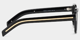 Leilani Rectangle Black Polarized Sunglasses3