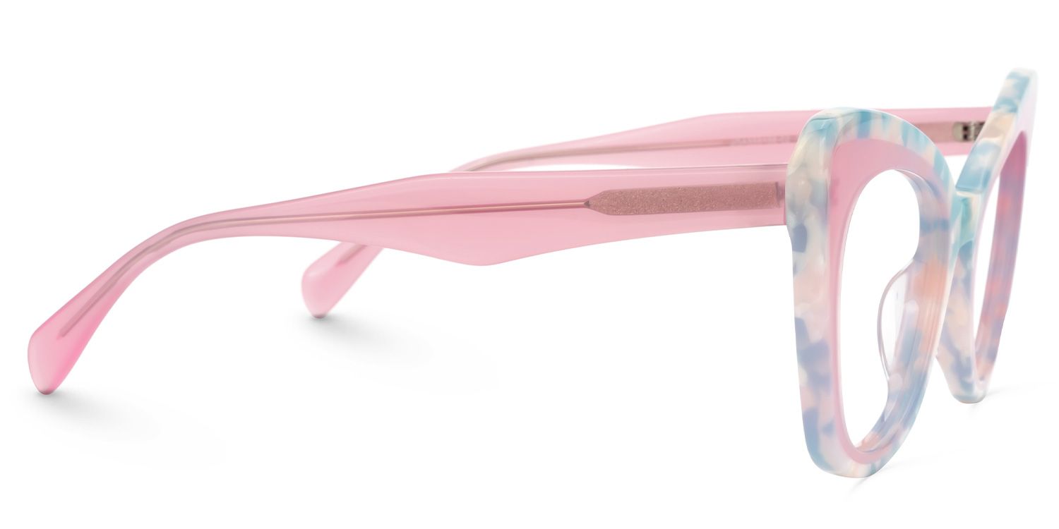 Dunkley Designer Eyeglasses in Cateye Green Frame2