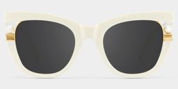 Pearl Cateye White Glasses0