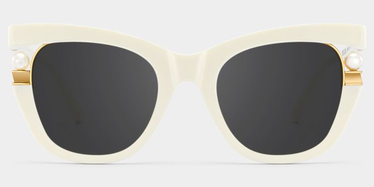 Pearl Cateye White Glasses