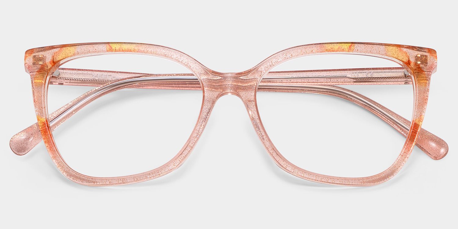 Jolie Pink Butterfly Gradient Frame Glasses | ZEELOOL2