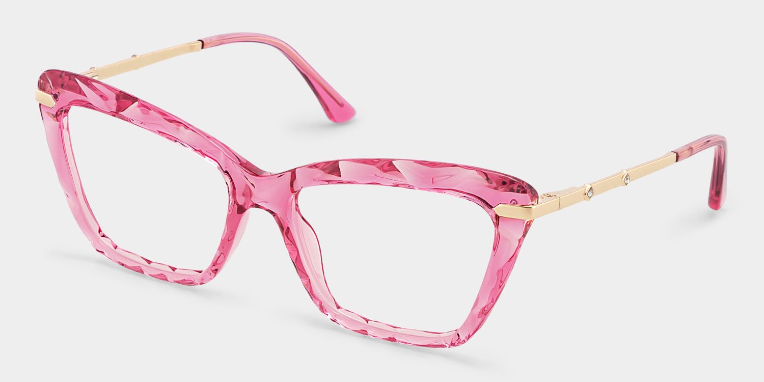 Juliet Pink Cat-eye Frame Glasses for Women | Zeelool2
