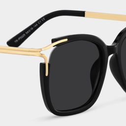 Sidibe Square Black Glasses4
