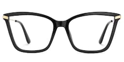 Stephens Cateye Black Glasses1