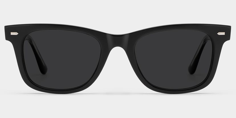 Robert Black Rectangle Sunglasses