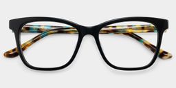Faith Black Rectangle Glasses2