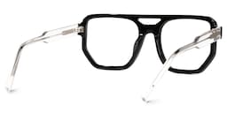 Stacia Aviator Black Glasses3