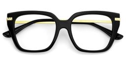Yusbetsy Rectangle Black Glasses2