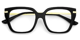 Yusbetsy Rectangle Black Glasses2