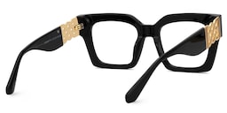 Cummings Square Black Glasses3