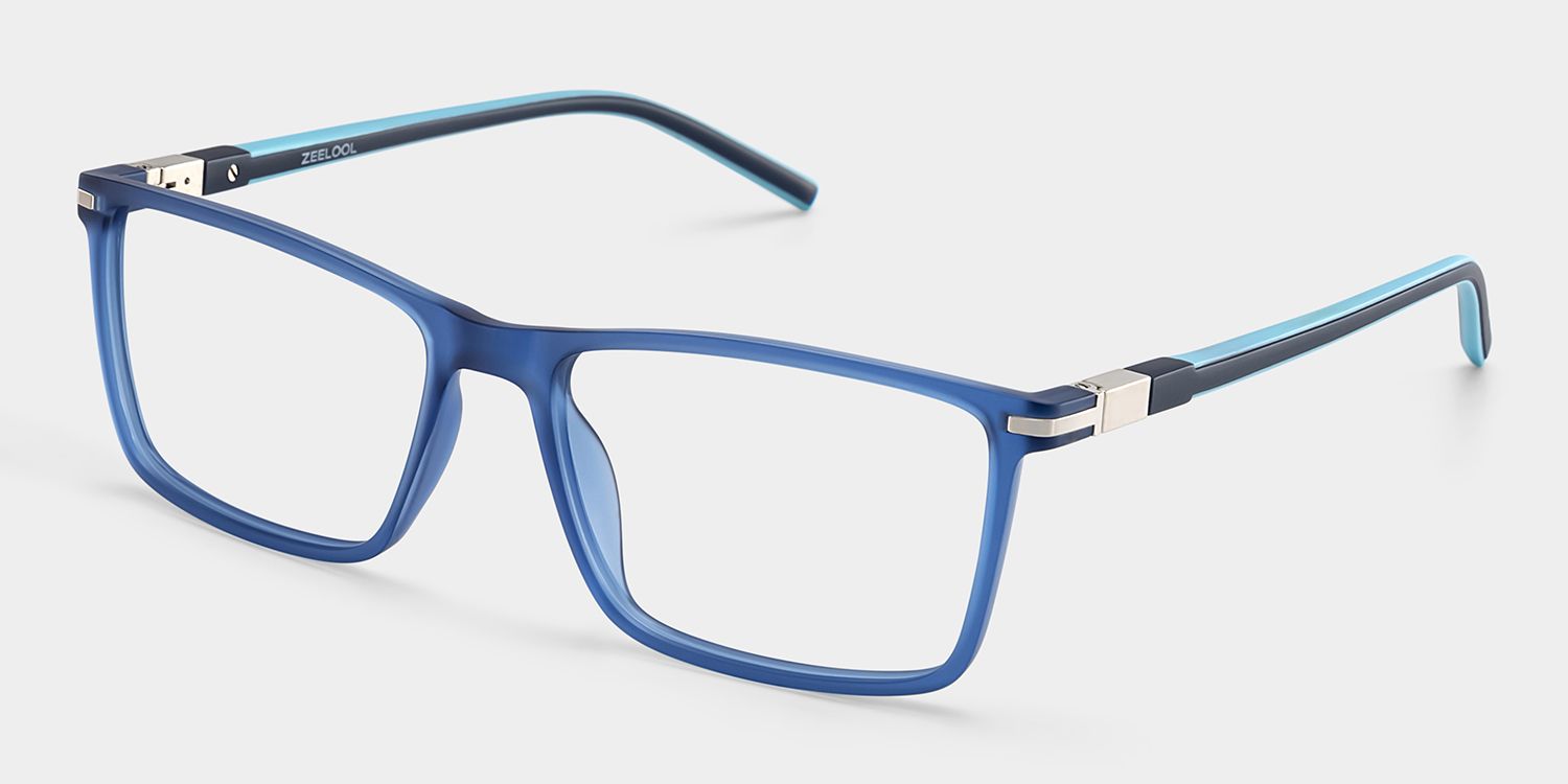 Aaron Rectangle Black Red Glasses2