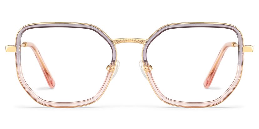 Levi Geometric Grey Pink Glasses