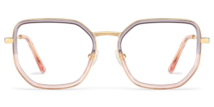 Levi Geometric Grey Pink Glasses