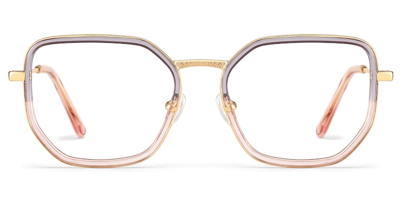 Levi Geometric Grey Pink Glasses