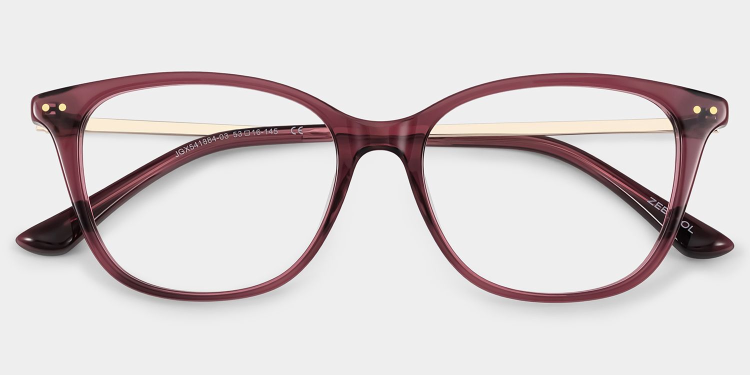 Finch Red Rectangle Glasses | Bold Campus Accent3