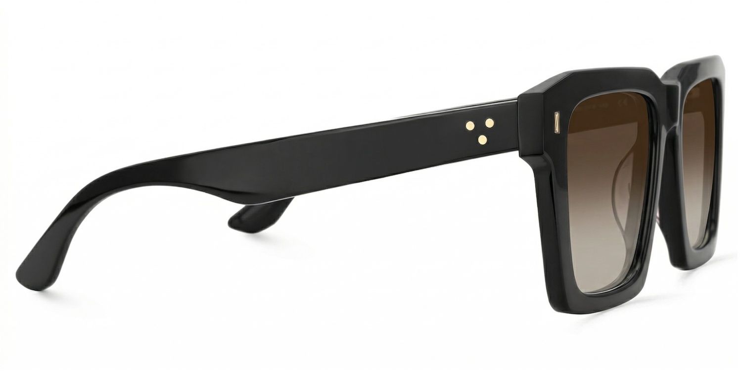 Kenish Square Black Sunglasses for Women & Men | ZEELOOL3