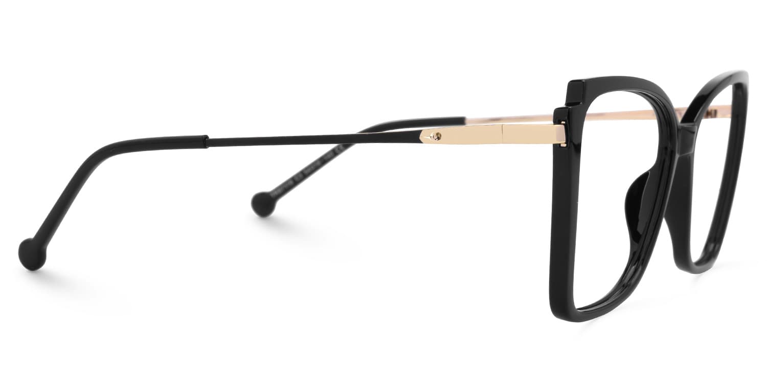 Kristen Cateye Black Glasses2