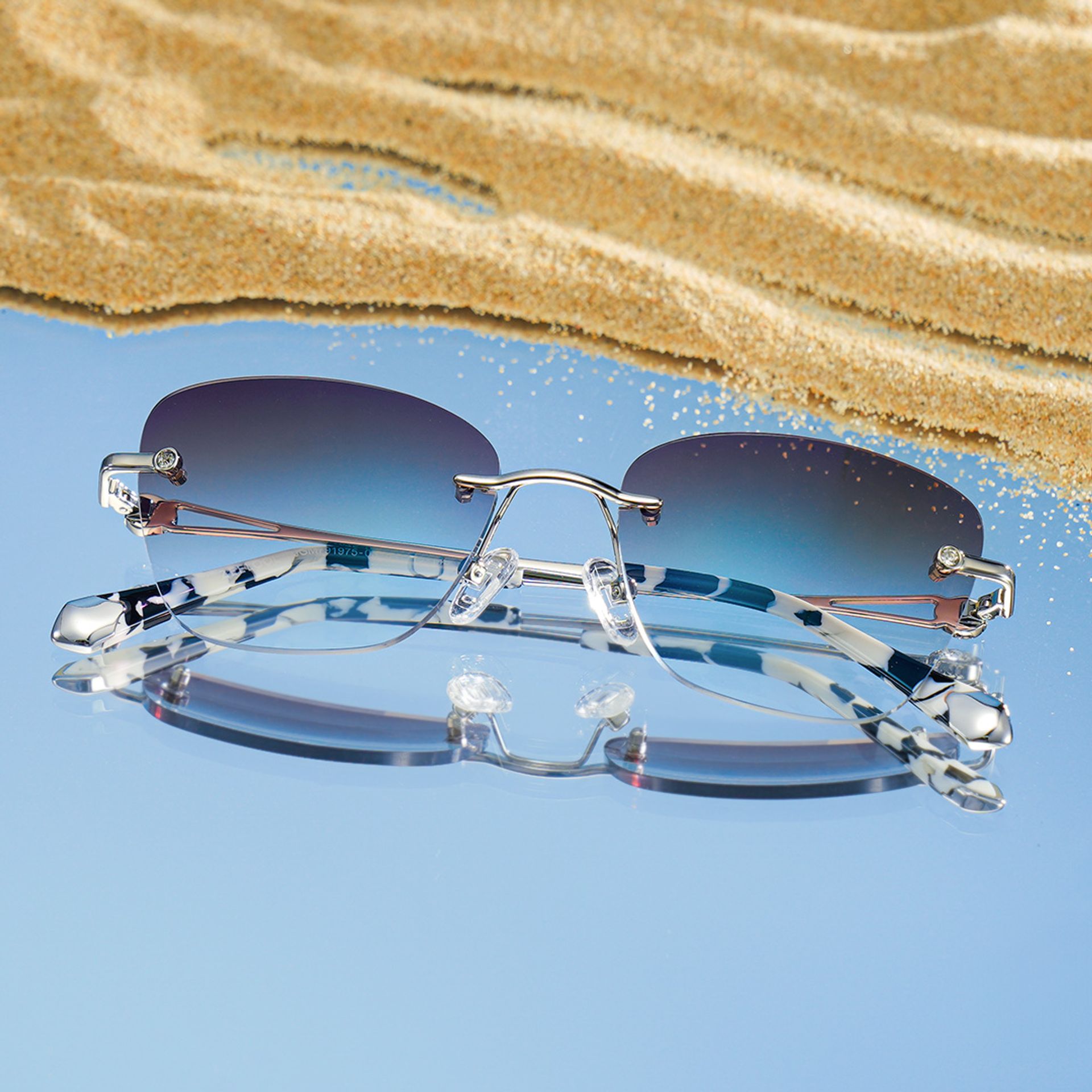 Rectangle Silver Eyeglasses- Seth Metal Frame Glasses8