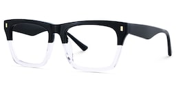 Brookins Rectangle Black Crystal Glasses4