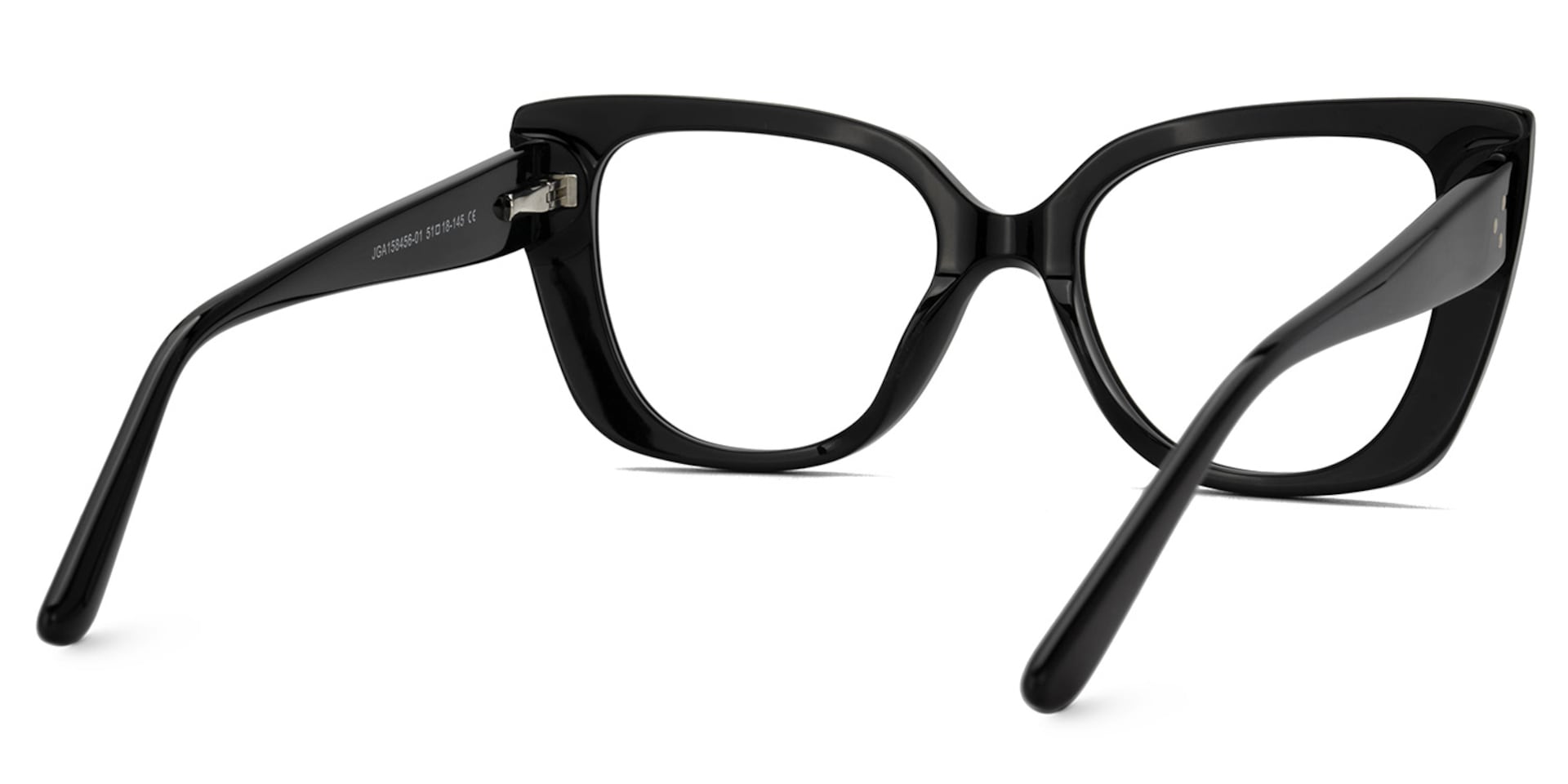 Smolin Acetate Black Cateye Specs | Zeelool3