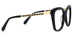 Deangela Cateye Black Glasses3