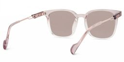 Chloe Square Pink Clear Glasses4