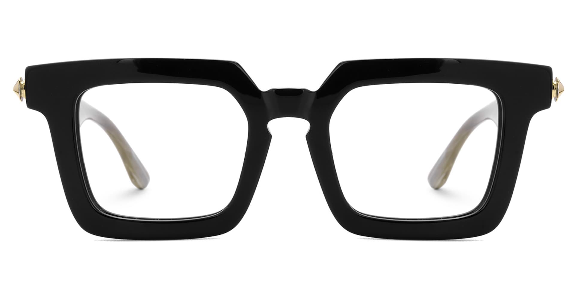 Ruthann Eco Acetate Black Square Frame Glasses Men's | Zeelool1