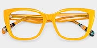 Julius Butterfly Yellow Glasses2