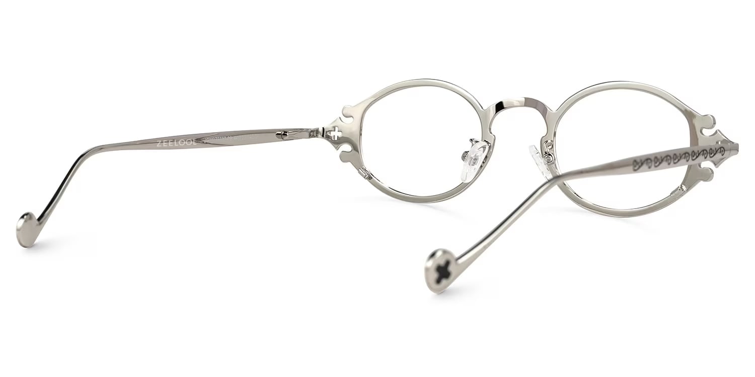 Serena Oval Silver Glasses3