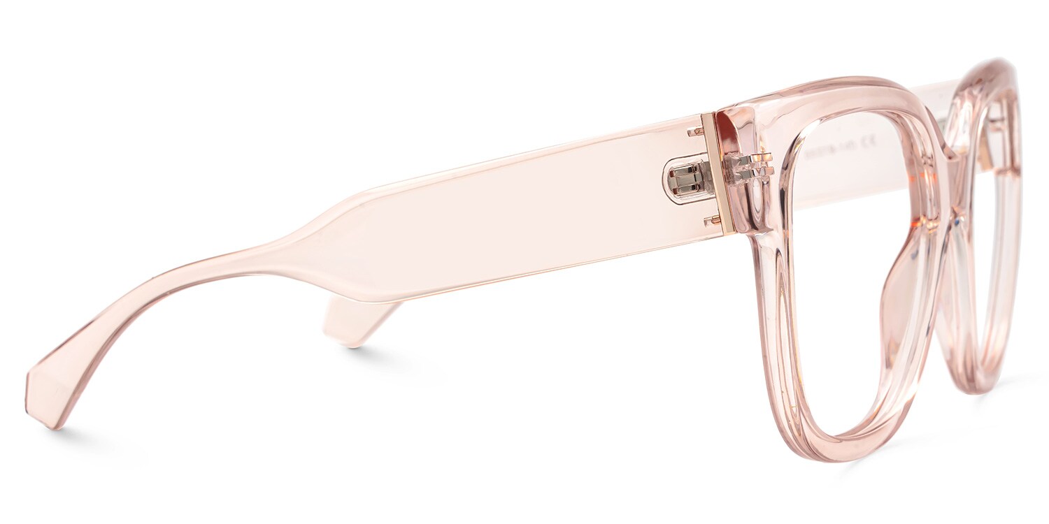 Reineke Pink Square Designer Eyeglasses2