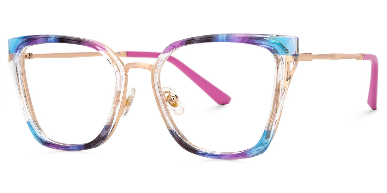 Martins TR90 Rectangle Multicolor Frame Glasses | Zeelool2