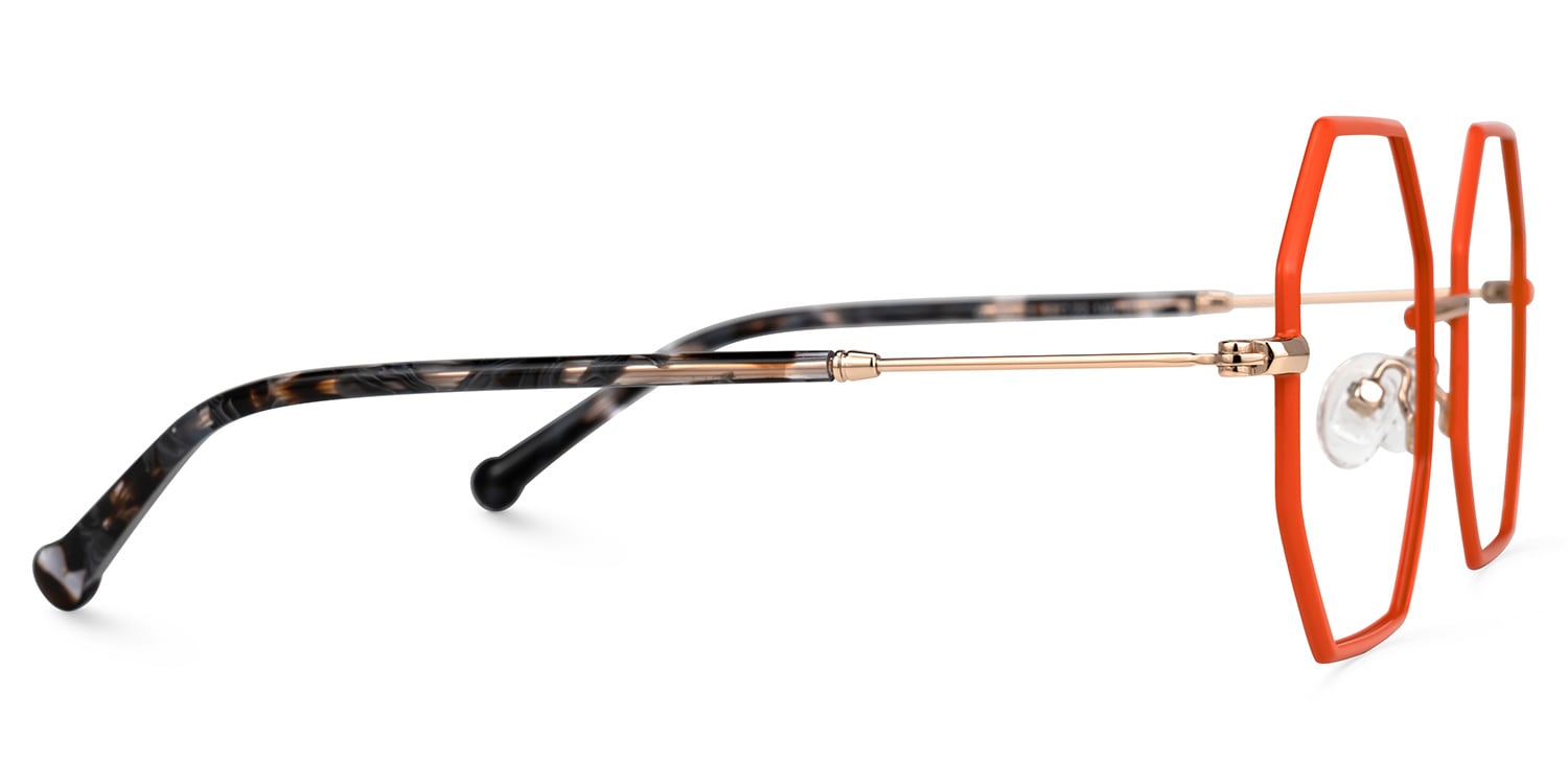 orangelページ Qatar Square Orange Glasses | Zeelool Glasses