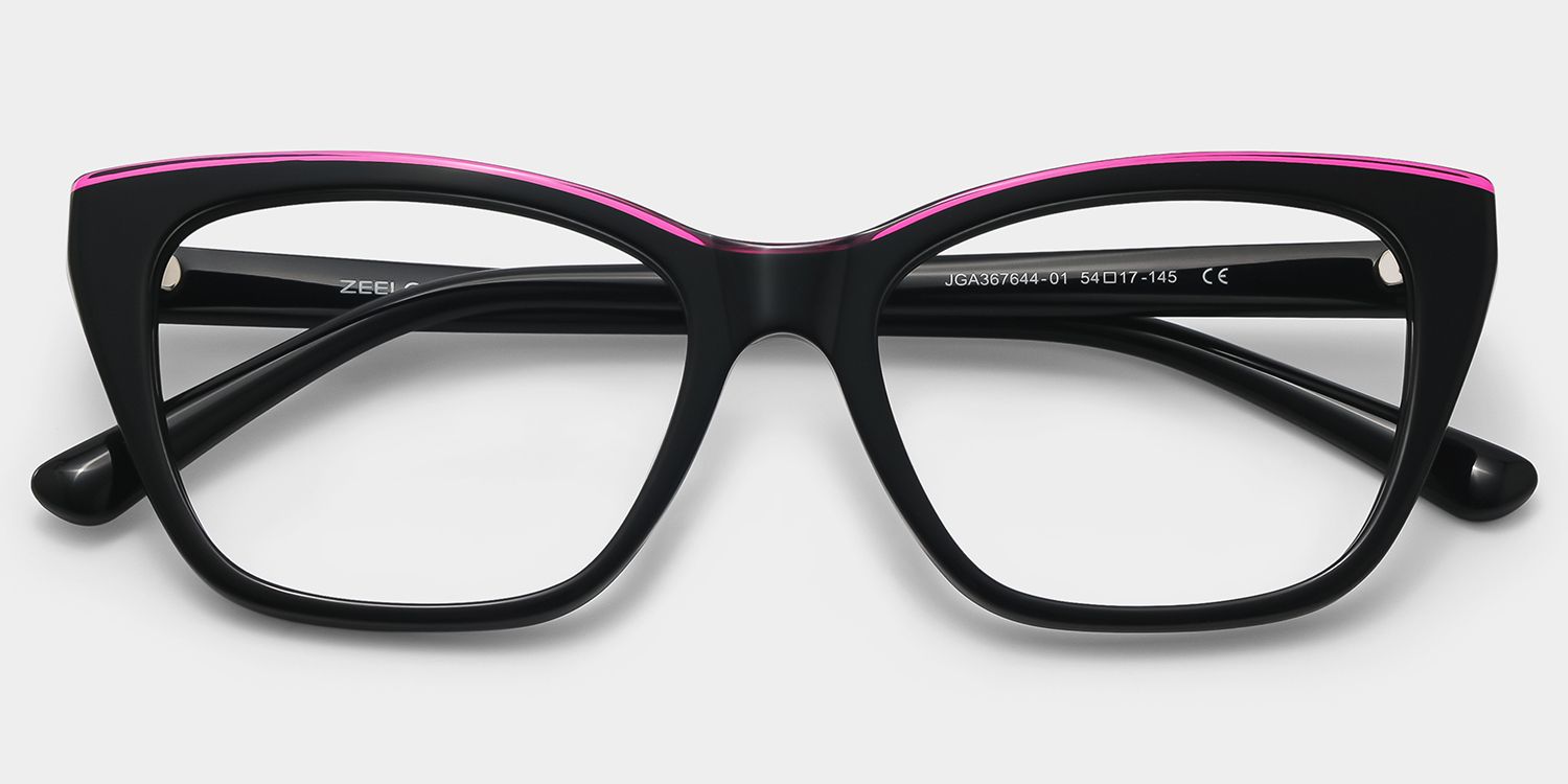 Seraphina Black Butterfly Acetate Frame Eyeglasses | ZEELOOL2