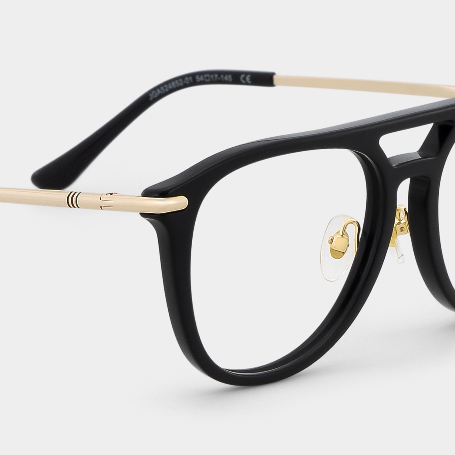 Isabelle Black Aviator glasses | Varsity Athleisure Stripe5