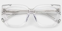 A clear, oversized frame that's playful and chic.2