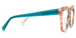 Nina Square Orange-Floral Glasses3