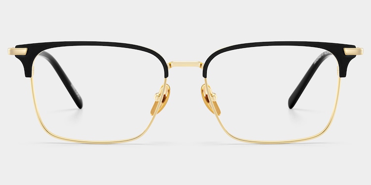 Maxwell Browline Black Glasses