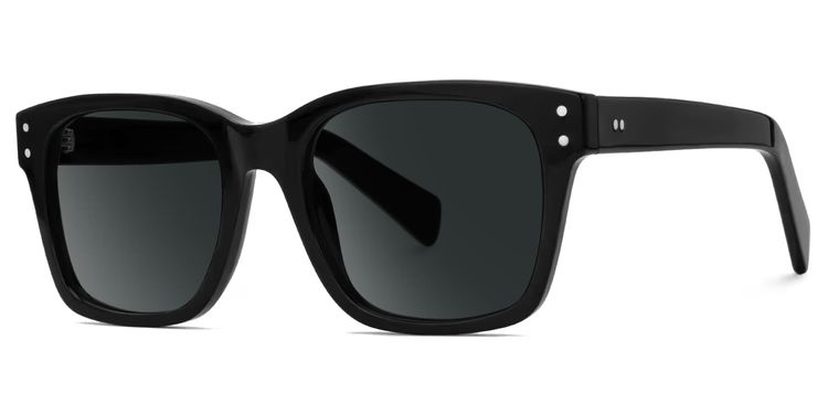 Fussell Black Square Sunglasses