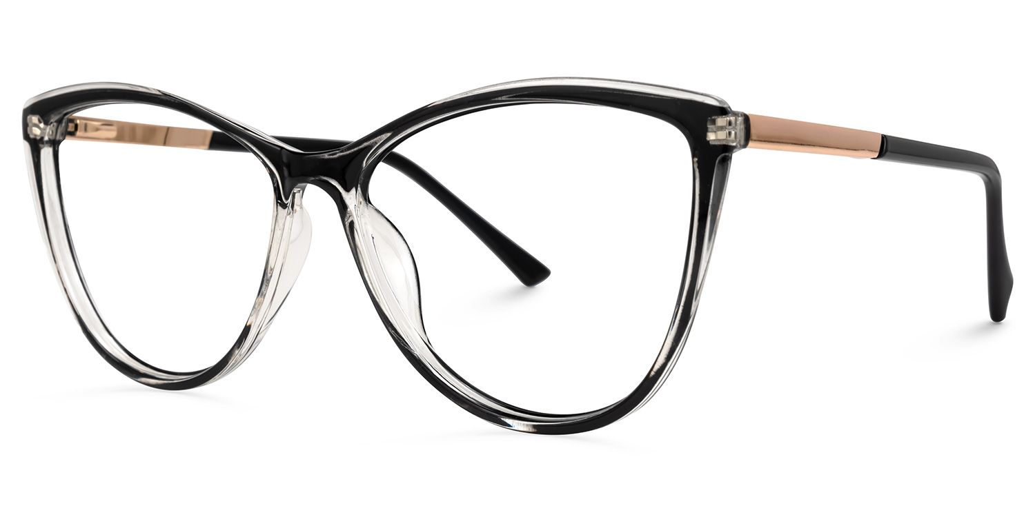 Cateye Pryor Black Glasses deals -Zeelool Glasses