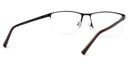 Graniela Rectangle Black Glasses3