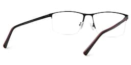 Graniela Rectangle Black Glasses3