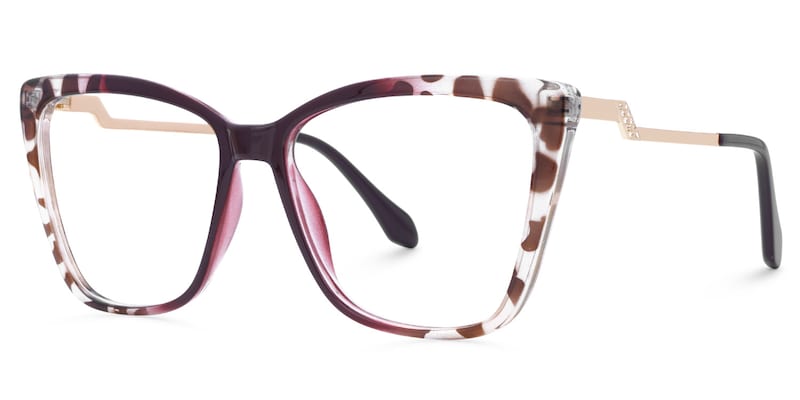 Awilda Cateye Purple Glasses