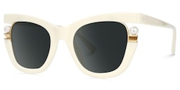 Pearl Cateye White Glasses1