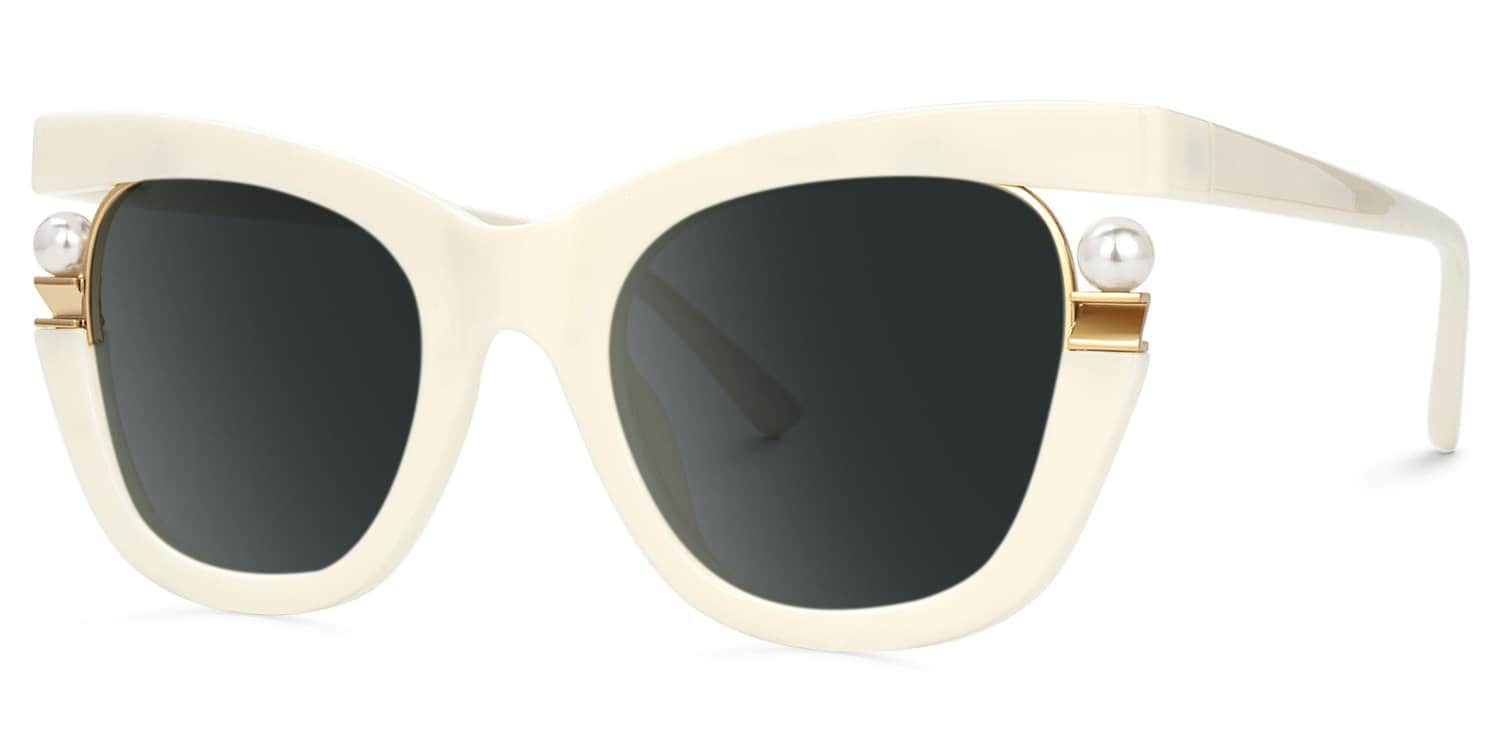 Pearl Cateye White Glasses