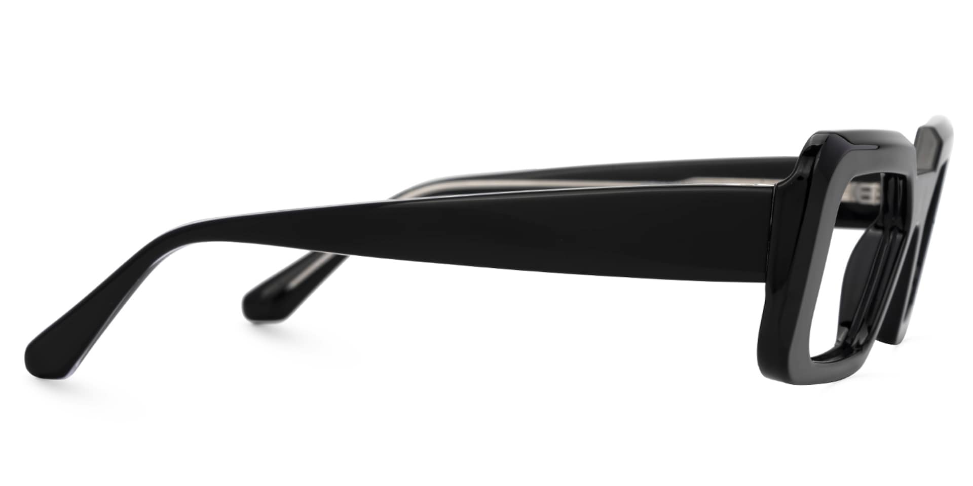 Tasew Black Eyeglasses with Rectangle Design2