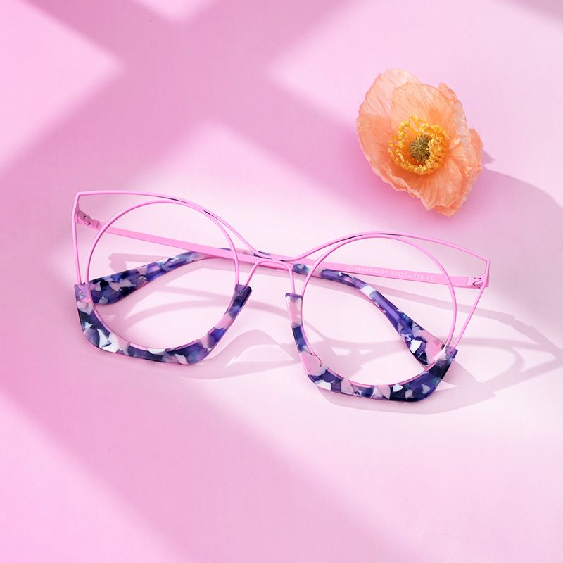 Barbara Glasses in Fondant Pink Camo Eyeglass Frames4