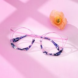 Barbara Cateye Fondant-Pink Glasses4