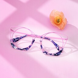 Barbara Cateye Fondant-Pink Glasses4